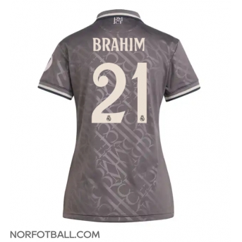 Billige Fotballdrakt Real Madrid Brahim Diaz #21 Replika Tredjedrakt Dame 2024-25 Kortermet